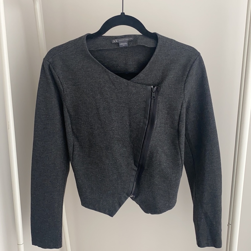 {Armani Exchange} Asymmetric-zip Jacket